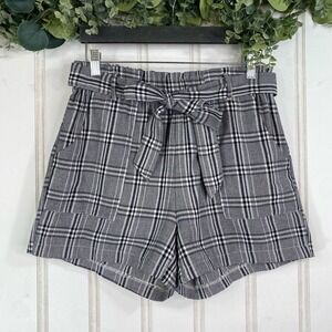 Shinester Plaid Shorts Paperbag Preppy Cher Clueless Casual Summer Women‎ LARGE